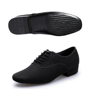 Salsa Dance Shoes for Men - Professional Soft Sole Lace Up Breathable Mesh Ballroom Dancing Shoes for Latin Tango & Modern Dance Practice - DancerInn 