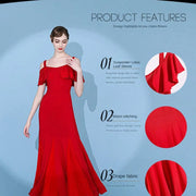 Short Flying Sleeve Modern Ballroom Dance Dresses for Women YL9088 - DancerInn