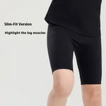 Boys Gymnastics Shorts & Ballet Shorts – Black, High-Waisted, Slim Fit with Breathable Stretch Cotton - DancerInn - 33033582411959 - 33033582411959