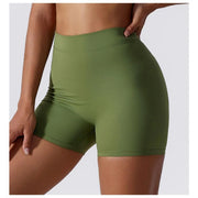 High Waist V-Back Scrunch Butt Yoga Shorts for Women Gym Cycling Fitness Activewear Tights - DancerInn