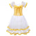 yellow / XXS - Ballet Tutu Dress Girl - Velvet Ballerina Long Tulle Skirt Childrens Ballet Outfit for Stage Performance
