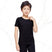 Black / X - Boys Dance Shirts - Modal Short Sleeve Crew Neck Boy Dance Shirt in Black or White for Ballroom Latin Ballet