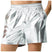 Silver / S - Mens Metallic Shorts - Shiny Rave Shorts Men with Sequin, Elastic Waist, and Pockets for Dance Performance