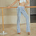 Blue / S - Latina Flared Pants - Women's Flare Dance Pants with High Waist Stretch Fabric for Yoga, Pilates, Belly Dancing