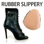 Black High Heel Peep Toe Shoes Dancing Sandals for Latin, Ballroom, Salsa, Jazz Dance & Party DancerInn