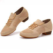 Dance Shoes for Jazz Dance Salsa Dance Shoes for Women Knitted Latin Ballroom Practice Shoes DancerInn