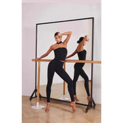 Women's Latin Dance Practice Top with Strapless Collar Breathable Elastic Fabric Built-In Bra - DancerInn