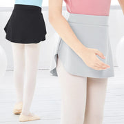 Pull On Ballet Skirt - Ballerina Wrap Skirt for Girls Toddler with Lightweight Chiffon Mesh Elastic Waist for Dance Gymnastics - DancerInn 