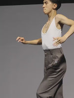 Mens Latin Ballroom Pants - Black Dance Pants with Drawstring Design for Practice & Competition - 32549332910263 - 32549332910263