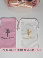 ポアントシューズバッグ - 通気性メッシュキャンバスドローストリングバレエシューズバッグ、シューズ用ダンスバッグ - 34917137612983 - 34917137612983