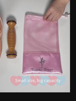 ポアントシューズバッグ - 通気性メッシュキャンバスドローストリングバレエシューズバッグ、シューズ用ダンスバッグ - 34917137416375 - 34917137416375