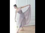 Saia longa de balé - elegante saia envelope ajustável com fita de chiffon para dança feminina. - 36103558299831 - 36103558299831