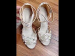 Shoes for Dancing Women - Rhinestone Suede Sole Mid High Heel Shoes Latina for Ballroom Jazz Bachata - 36932192600247 - 36932192600247
