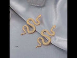 gold snake earrings snake hoop arrings 
silver snake earrings - 36348338372791 - 36348338372791