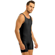 Men Tight Dance Costumes Dance Leotard Unitard Bodysuit - DancerInn
