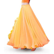 Women’s Chiffon Belly Dance Skirt with Slit Tribal Style Costumes for Belly Dancer - DancerInn