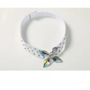 Women Flower Embroidery Finger Holder White Ballroom Dance Competition Dress Waltz Evening Party Dress Ball Gown - DancerInn