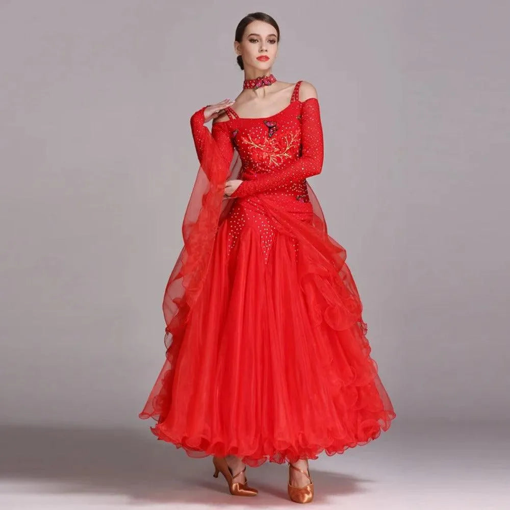 Dancel's Inn Butterfly Prom Dress, Butterfly Ball Gown | DancerInn