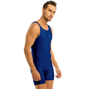 Men Tight Dance Costumes Dance Leotard Unitard Bodysuit - DancerInn