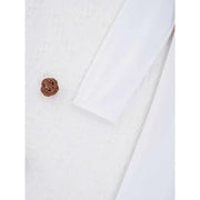 Kids Gold Color Block Loose Fit Full Length Church Party Worship Long Dresses for Girls - DancerInn