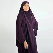 Women Full Cover Eid Hooded Muslim Hijab Dress Prayer Garment Jilbab Abaya Islamic Khimar Ramadan Gown - DancerInn