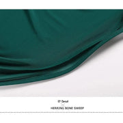 Women Chiffon Yarn V-Back Long Sleeves Party Dress Ball Gown Ballroom Waltz Dress Rumba Dance Costume Stage Dance Wear - DancerInn