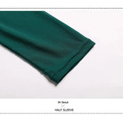 Women Chiffon Yarn V-Back Long Sleeves Party Dress Ball Gown Ballroom Waltz Dress Rumba Dance Costume Stage Dance Wear - DancerInn