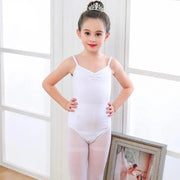 Girls Camisole Ballet Leotard Dancewear Cotton Gymnastics Leotard Strap Ballet Leotard Dress - DancerInn