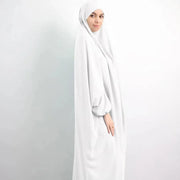Women Full Cover Eid Hooded Muslim Hijab Dress Prayer Garment Jilbab Abaya Islamic Khimar Ramadan Gown - DancerInn