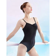 Women Cotton Spaghetti Straps Dance Camisole Ballet Leotards Dance Costumes - DancerInn