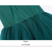 Women Lmitated Silk Fabric Gauze Stitching Women Ballroom Dress Waltz Dance Costume Evening Party Dress YL7007 - DancerInn