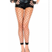 Womens Footless Black Fishnet Floral Delight Pantyhose Tights Dance Hosiery Stockings JU00021 - DancerInn