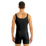 Men Tight Dance Costumes Dance Leotard Unitard Bodysuit - DancerInn