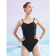 Women Cotton Spaghetti Straps Dance Camisole Ballet Leotards Dance Costumes - DancerInn