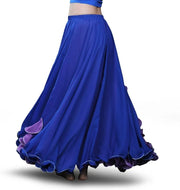 Women’s Chiffon Belly Dance Skirt with Slit Tribal Style Costumes for Belly Dancer - DancerInn