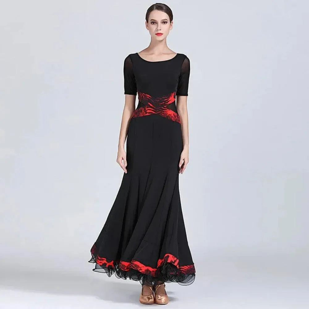 Long Floral Prom Dresses , Color Block Dress es | DancerInn