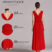 Women Multiple Colors Sleevesless Big Wing Ladies Adults Waltzing Tango Dancing Dresses Ballroom Costume Evening Party - DancerInn