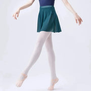 Women Elastic Translucent Polyester Mesh Ballet Skirts Ballerina Gymnastics Ballet Training Wears - DancerInn