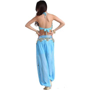 Women’s Chiffon Bandage Top and Tassel Coin Pants for Belly Dance - DancerInn