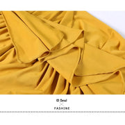 Women Lace Swallow-tailed Stitching Long Sleeves Standard Ballroom Dress Tango Costume Flamenco Dance Dresses Ball Gown - DancerInn