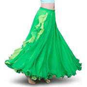Women’s Chiffon Belly Dance Skirt with Slit Tribal Style Costumes for Belly Dancer - DancerInn