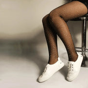 Women Diamond Fishnet Tights Mesh Pantyhose Elastic Ballroom Latin Dance Stockings Dance Tights JU5021 - DancerInn