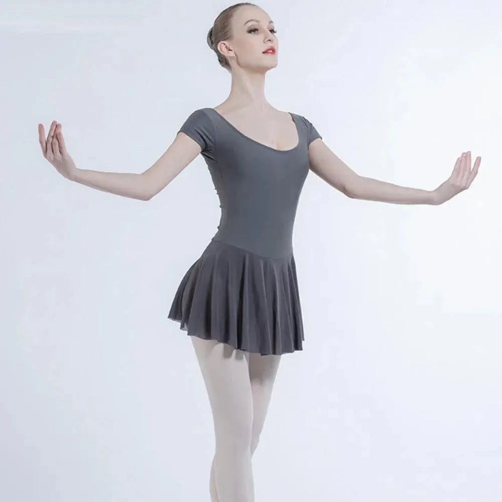 Dancel's Inn Leotard Dresses for Adults , Adult Ballet Leotard with Skirt | DancerInn
