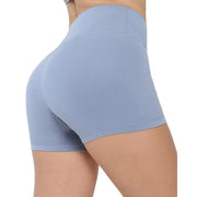 Women High Waist Elastic Breathable Seamless Dance Shorts Biker Fitness Shorts - DancerInn