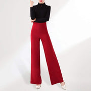 Women Professional High Waisted Wide Leg Strech Latin Modern Square Salsa Samba Practice Dance Pants - DancerInn
