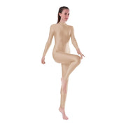 Women One Piece Long Sleeve High Elastic Convertable Dance Body Tights - DancerInn