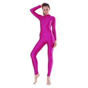 Women One Piece Long Sleeve High Elastic Convertable Dance Body Tights - DancerInn