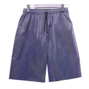 Men Jogging Hip Hop Fitness Running Colorful Reflective Shorts Dance Short Pants - DancerInn