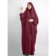 Women Full Cover Eid Hooded Muslim Hijab Dress Prayer Garment Jilbab Abaya Islamic Khimar Ramadan Gown - DancerInn