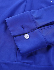 Men Stand Collar Shiny V-neck Dance Gymnastics Leotards Latin Ballroom Tango Rumba Dance Bodysuits - DancerInn